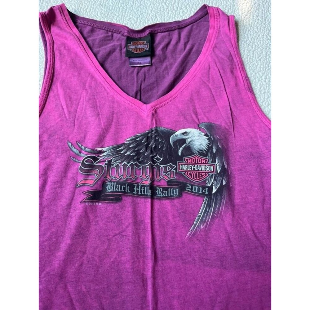 2012 Harley Davidson Purple Ombre Sturgis Biker Tank Top Cotton Womens X Large